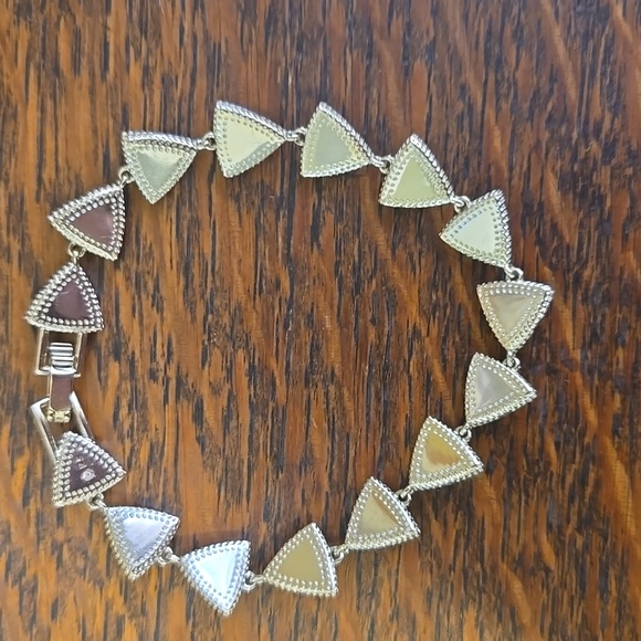 Kendra Scott Perry Gold Link Bracelet In Green Apatite - Picture 4 of 10